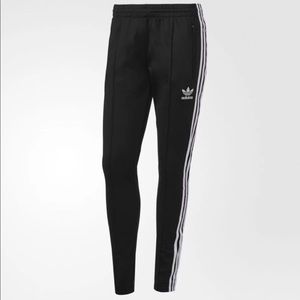 Adidas Black and White Women’s Classic Track Pants